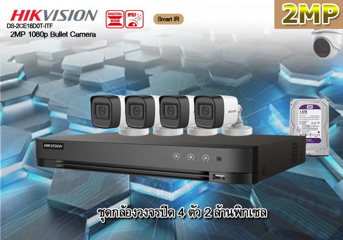 กล้องวงจรปิด Hikvision DS-2CE16D0T-ITF