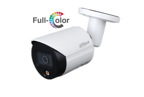 กล้องวงจรปิด DH-IPC-HFW2239S-SA-LED-S2 FULL CoLoR2MP Lite Full-color Fixed-focal Bullet Network Camera2MP, 1/2.8" CMOS image sensor, low illuminance