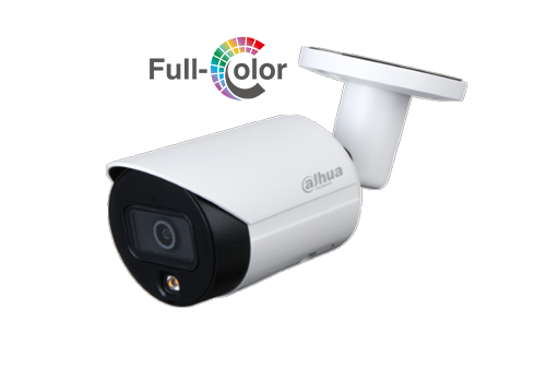 กล้องวงจรปิด DH-IPC-HFW2439S-SA-LED-S2 FULL CoLoR4MP Lite Full-color Fixed-focal Bullet Network Camera4MP, 1/3" CMOS image sensor, low illuminance
