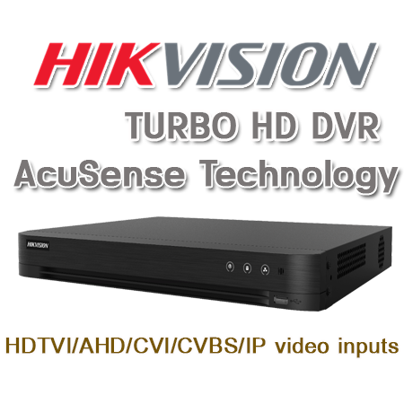 เครื่องบันทึกภาพ DVR Hikvision Turbo HD DVR
H.265 Pro+/H.265 Pro/H.265/H.264+/H.264 video compression